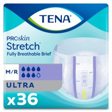 Tena® Stretch Ultra Incontinence Brief, Medium, Bag